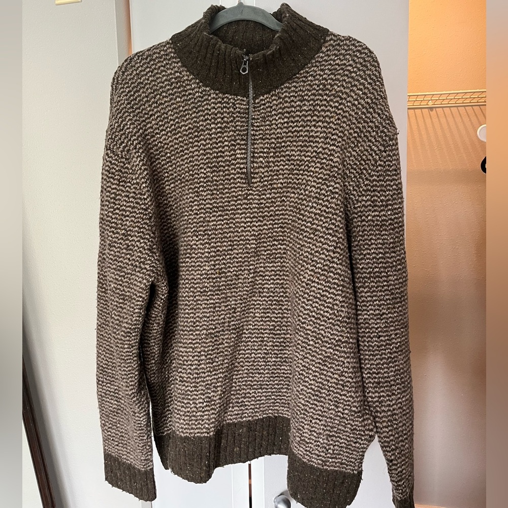 Zip Up Oversized Sweater